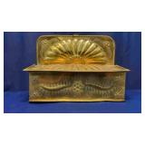 19th-Century Repousse Brass Cutlery Box