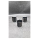 3 "Blue Ridge" Iron Mountain Stoneware Cups