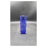 "Grape & Cable" Cobalt Blue Glass Hat Pin Holder