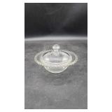 Imperial Candewick Crystal Covered Candy Dish