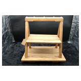 2-Tier Wooden table top display