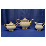 3-Piece Iridscent Lusterware Tea Service Set