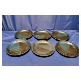 6 "Blue Ridge"  Iron Mountain Stoneware Plates