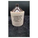 2-Gallon Stoneware Whiskey Jug