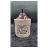 2-Gallon Richmond, Virgina Merchants Stoneware Jug