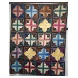 47.5"X60" "Log Cabin" Quilt