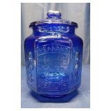 Planters Pennant Cobalt Blue Glass Countertop Jar
