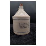 3-Gallon Ricmond, Virgina Stoneware Whiskey Jug