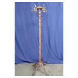 1940 Wood and metal Hall Tree Coat rack