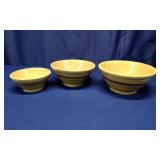 Set Of 3 Yelloware Nesting MIxing Bowls