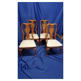 4 Queen Anne Style-Formal Dining Chairs