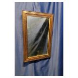 Wooden Framed Rectangular Wall Mirror