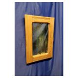 Reeded Flat-Panel Framed Wall Mirror