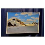 Scienic Glacier Mountain Landscape Print