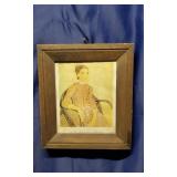 1888 Framed Vicent Van Gogh "La Mousme" Potrait