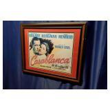 1942 Classic Flim "Casablanca" Promotional Poster