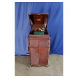 Victor-Victrola Mahogany Floor-Cabient Phonograph