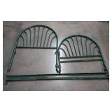 Green Wrought iron Bed Frame