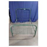 Green Wrought iron Bed Frame