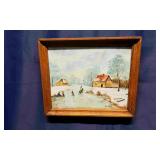 Oil on Board, Traditionl European Revival Scene