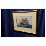 Framed Wesley Marritt Clipper Ship Marine Print