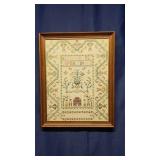 Cross-Stich American Colonial Sampler