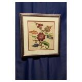 "Tree of Life" Jacobean Crewlwork Embroidery