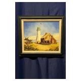 1999 M. Walker Old Scituate Light House Painting