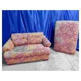 Oversized Love Seat and Matching ottoman