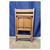 5 Mid-Century Wooden Slat Folding
