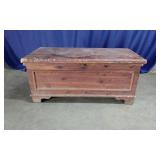 Solid Cedar chest/Rustic Wooden Blanket Trunk