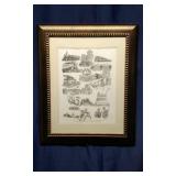 "The Years In Wise County" Framed Lithograph