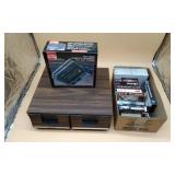 VHS Rewinder, Tapes And VHS Caddy.