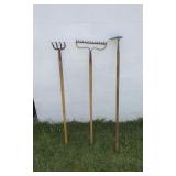 Rake, Hoe, & Garden Fork