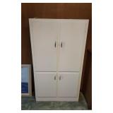 4 Door White Cabinet.