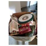 Box of Misc Christmas Items
