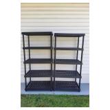 2 Plastic Shelves