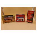 2 Coca Cola & Coca Cola Die Cast Bank.