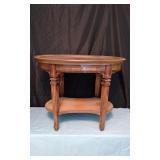 Oval Wood Table W/Slide Out