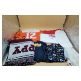 Sport T Shirts, Throw & Misc Items.