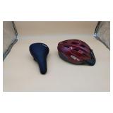 Bicycle Helmet & Seat.