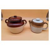 2 McCoy Lidded Jars