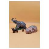 Ceramic Elephant, Cat & Misc.
