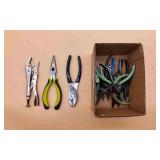 Box Of Misc Pliers