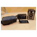 Brownie Camera 6-16 & Vivitar Camera.