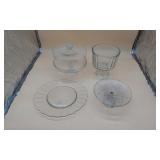 Clear Cake Plate Lot.
