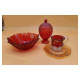 Misc. Red Vintage Glassware