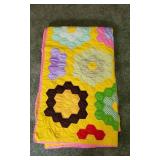 Grandmas Flower Garden Quilt.