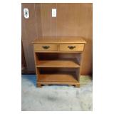 Maple 2 Drawer Book Shelf.