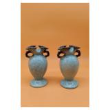 2 Hull 2 Handled Vases